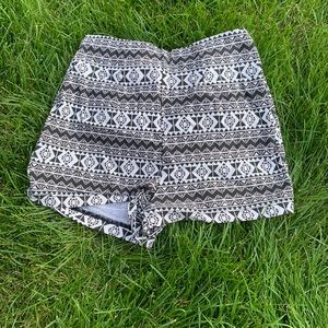 Geometric pattern shorts